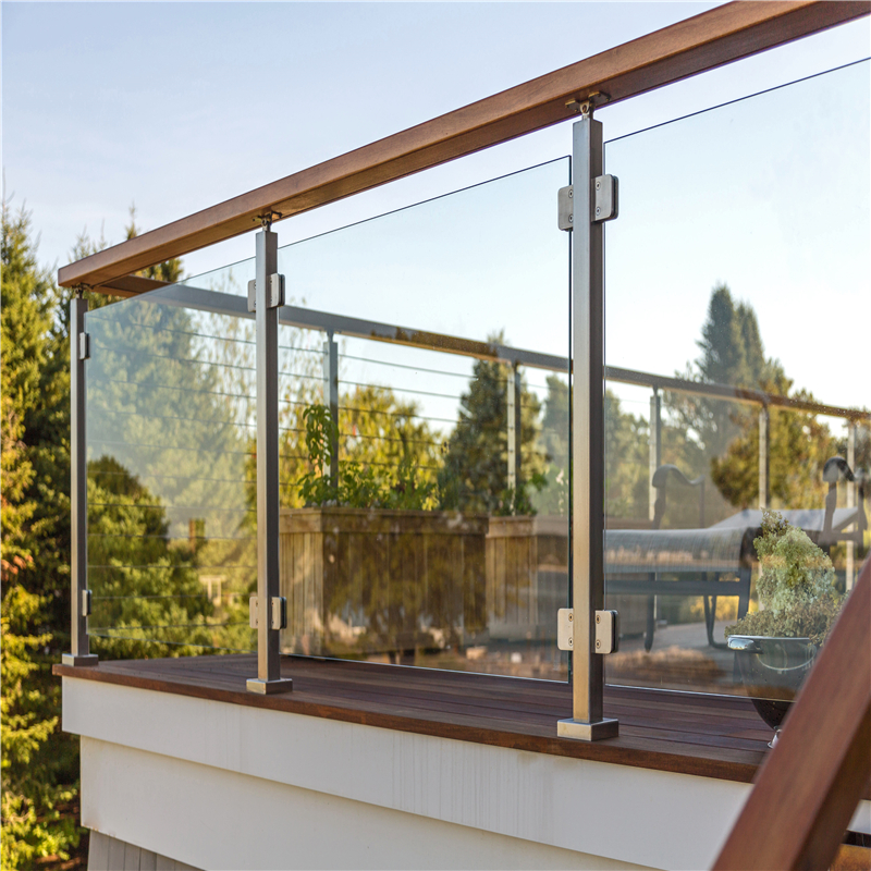 Prima Glass Railing with Stainless Steel Baluster For Balcony - 副本