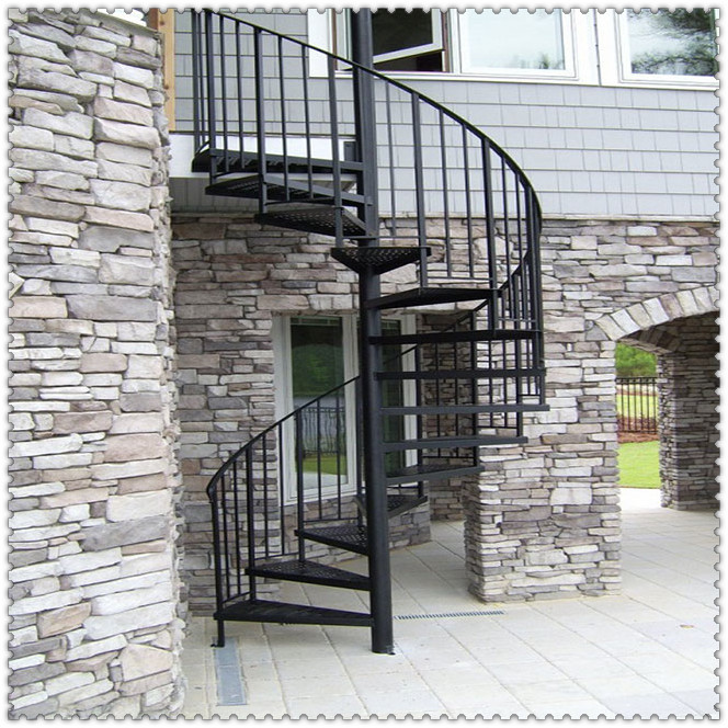 Galvanized Steel Spiral Stairs Outdoor Ss Stainless Steel Spiral Stair Case Used Metal Outdoor Spiral Staircase - 副本