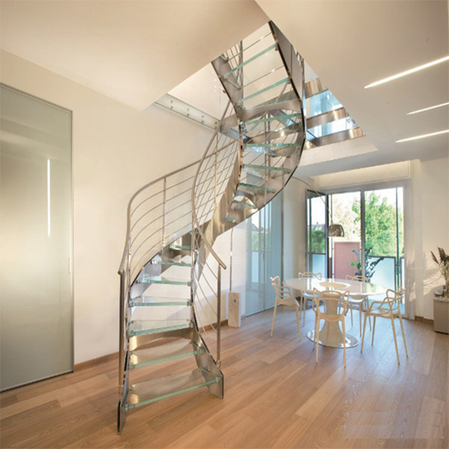 China manufacturer modern design curved staircase - 副本