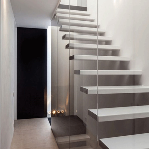 High quality Modern wrought iron straight staircase - 副本