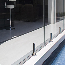 Australia spigot glass railing project