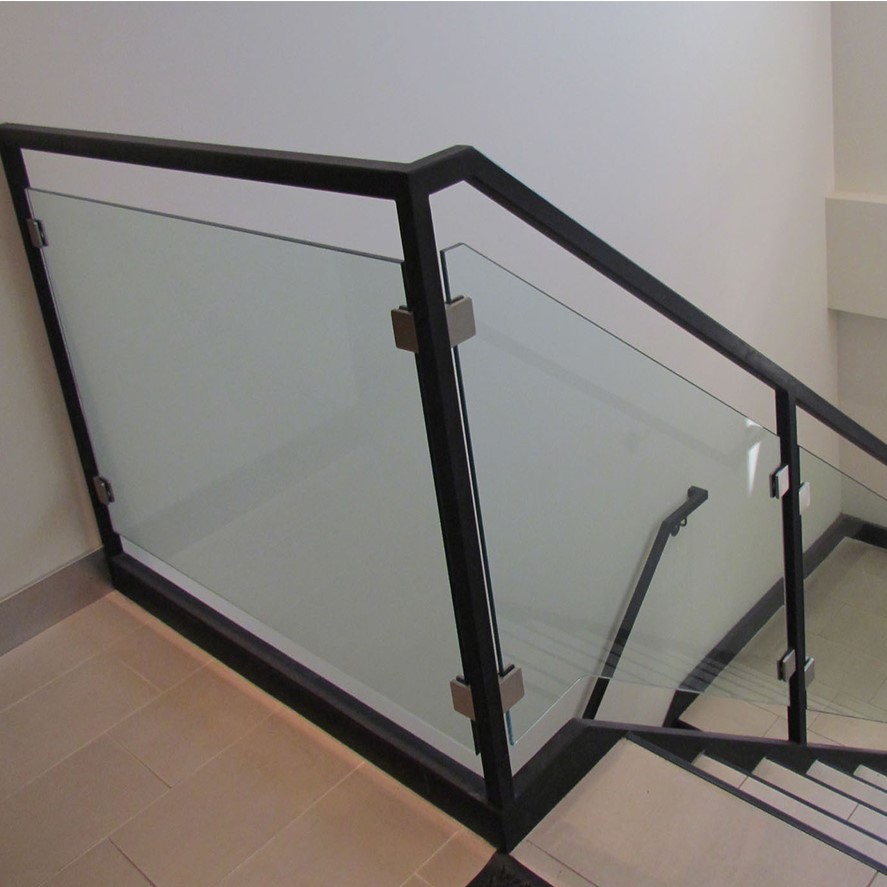 Glass Railing Stainless Steel Round Post For Staircase