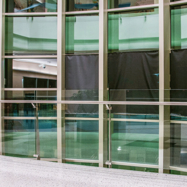 lower price modern post glass railing