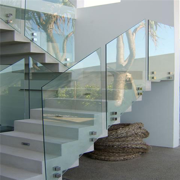 Easy Install Frameless Glass Railing carved balustrades-JJ49