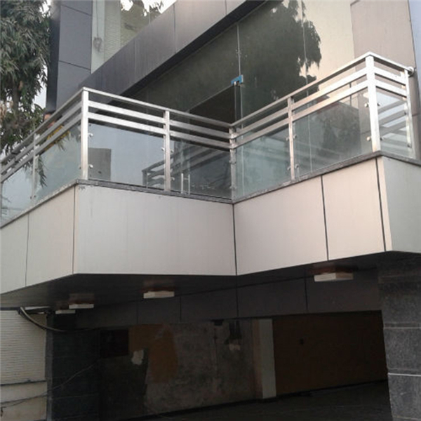 Frameless Glass Railing With Standoff balustrades outdoor-JJ50