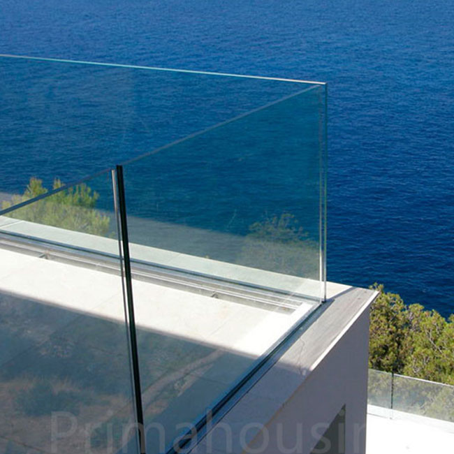 10mm 12mm 15mm laminated tempered glass railing PR-U057