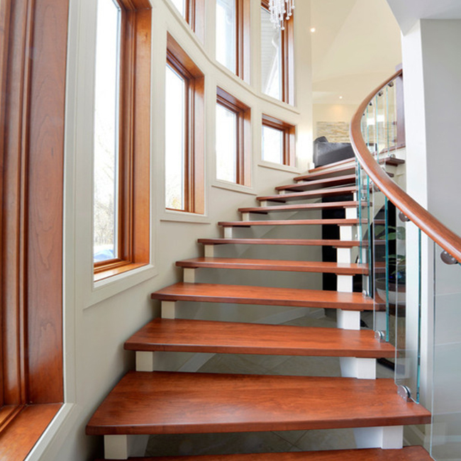 Luxury circular stair curved staircase for project