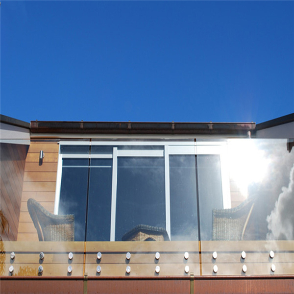 Glass standoff frameless tempered glass outdoor railing-JJ02