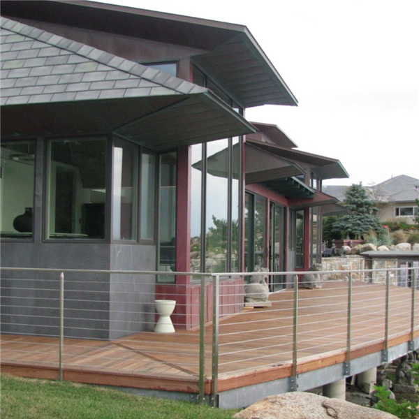 Indoor Vertical Balustrade Post Stainless Steel Stair Tensioner Wire Cable Railing