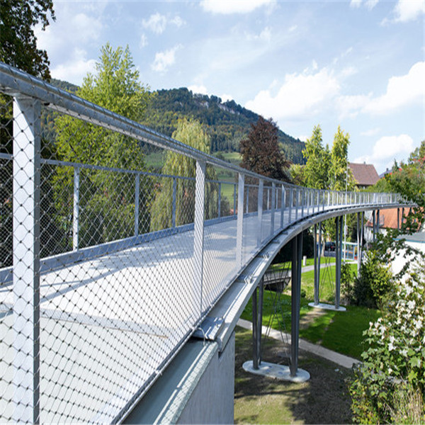 Wooden floor wire cable stainless steel railing system for terrace