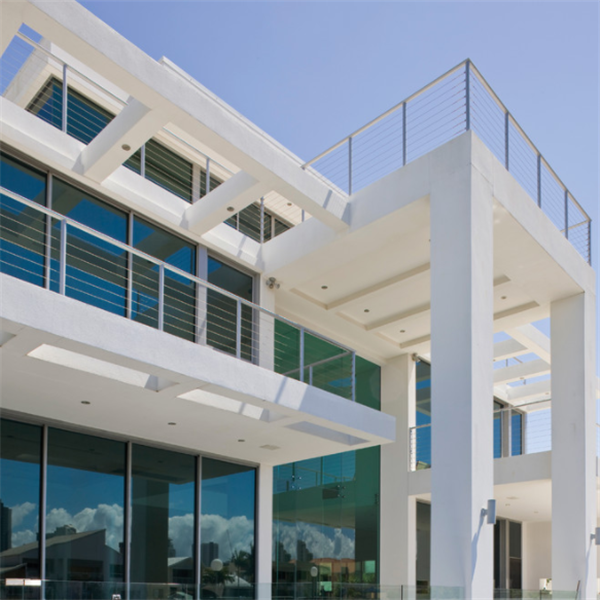 Outdoor wire railing 304 stainless steel pipe balustrade railing system