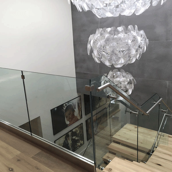 interior glass railing staircase balustrade price