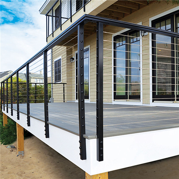 Interior cable railing systems Square post stainless steel cable railing