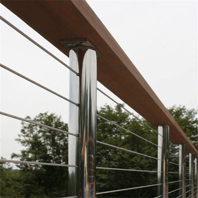Modern Installation Vertical Wire Balustrade Handrail Systems