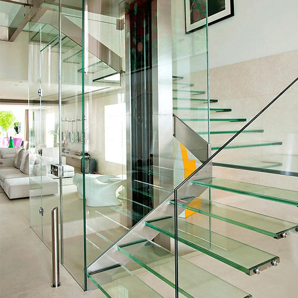 Professional steel staircase detail drawing indoor stair railing