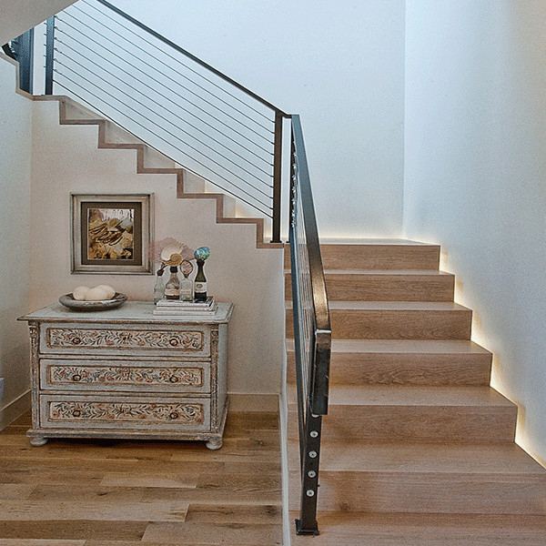 Invisible concealed handrail stair