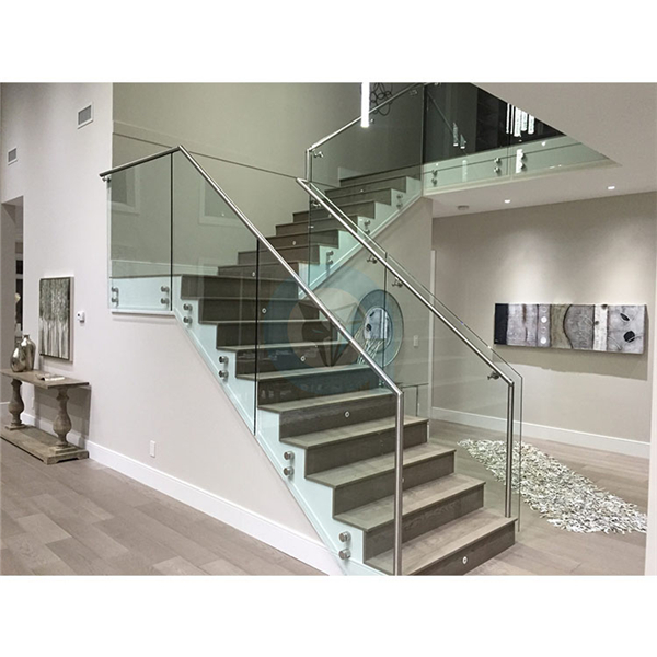 Satin Mirror 316 stainless steel standoff limestone balustrade-JJ84
