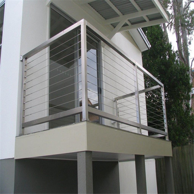 Deck balcony cable railing system 