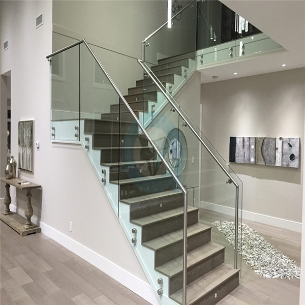 New style staircase glass standoff u channel glass balustrade-JJ92