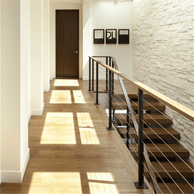 SS 304 /316 Balustrade Cable Wire Railing For Staircase Indoor Use