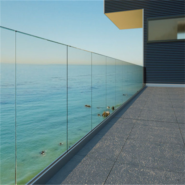 PRIMA outdoor glass railing aluminium u channel glass