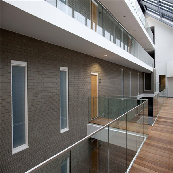 aluminium u channel glass balcony railing 