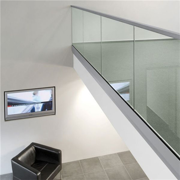 U channel balustrade frameless balcony glass