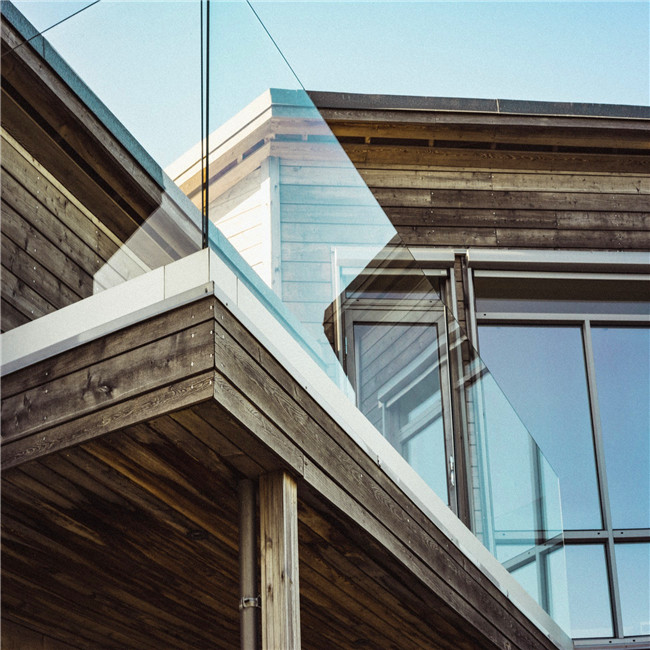 float u channel fences SGCC/CSA certified glass railing for villas PR-U153