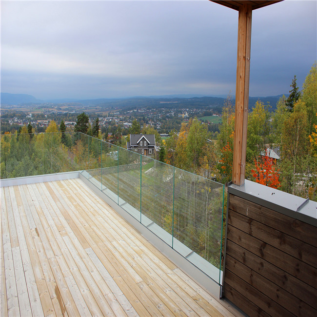 flooring glass railing design balcony stainless steel u channel railing PR-U154