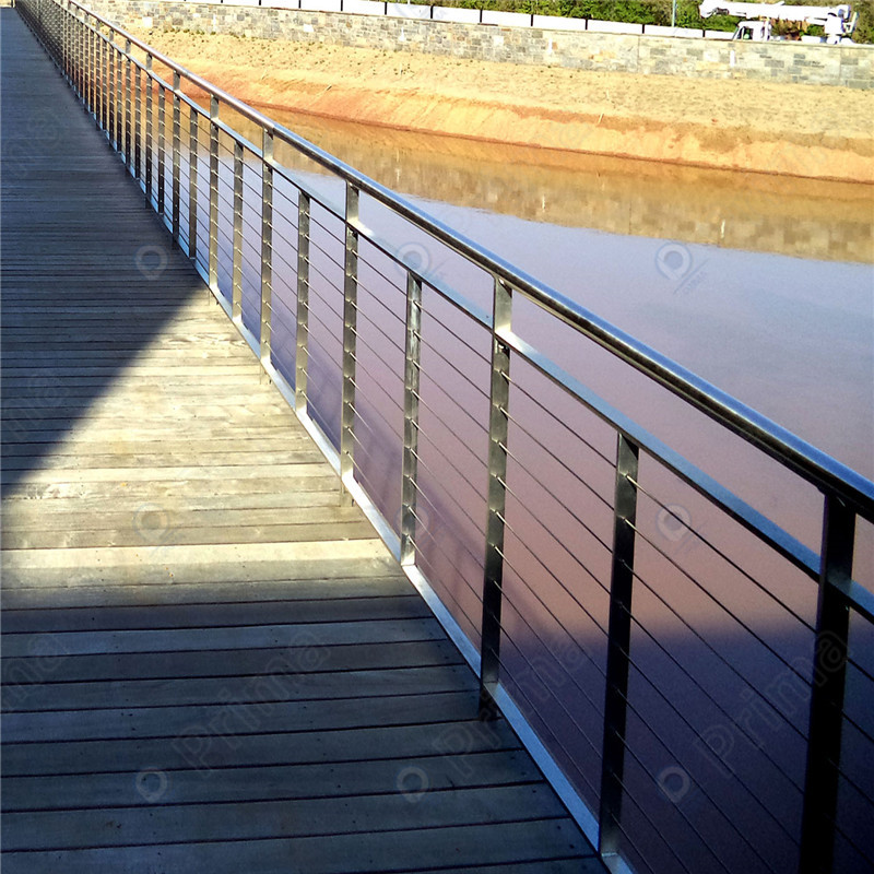 High quality stainless steel wire post railing  