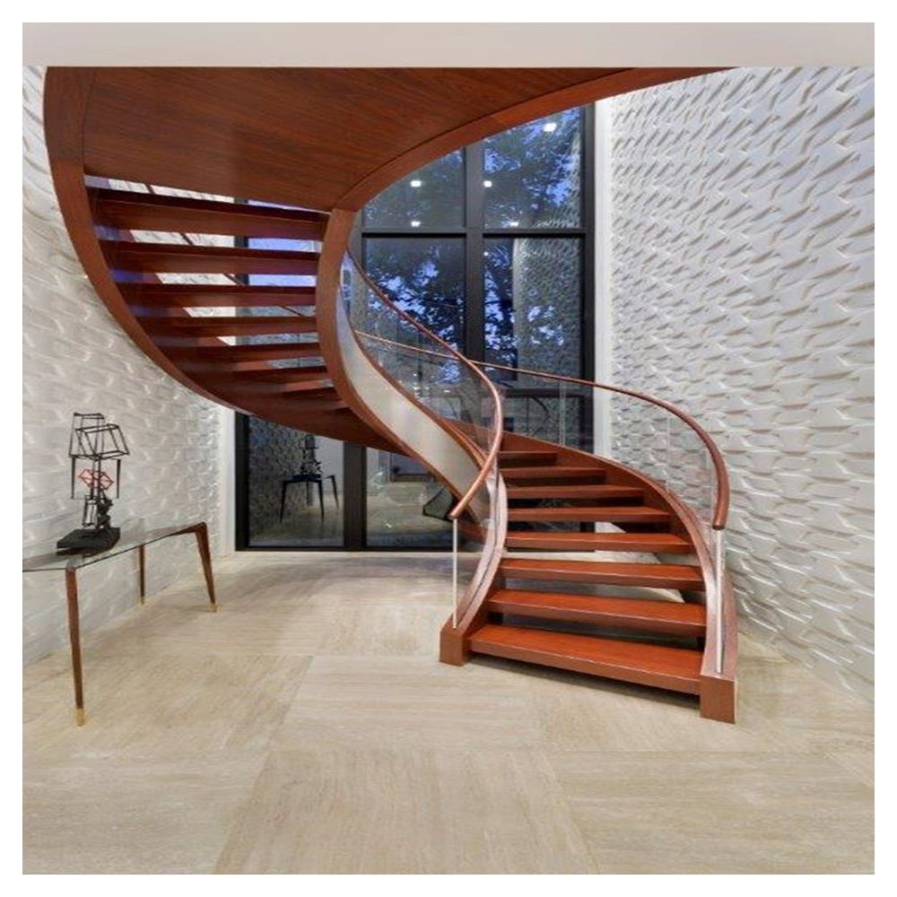 Customized U Channel Beam Curved Staircase
