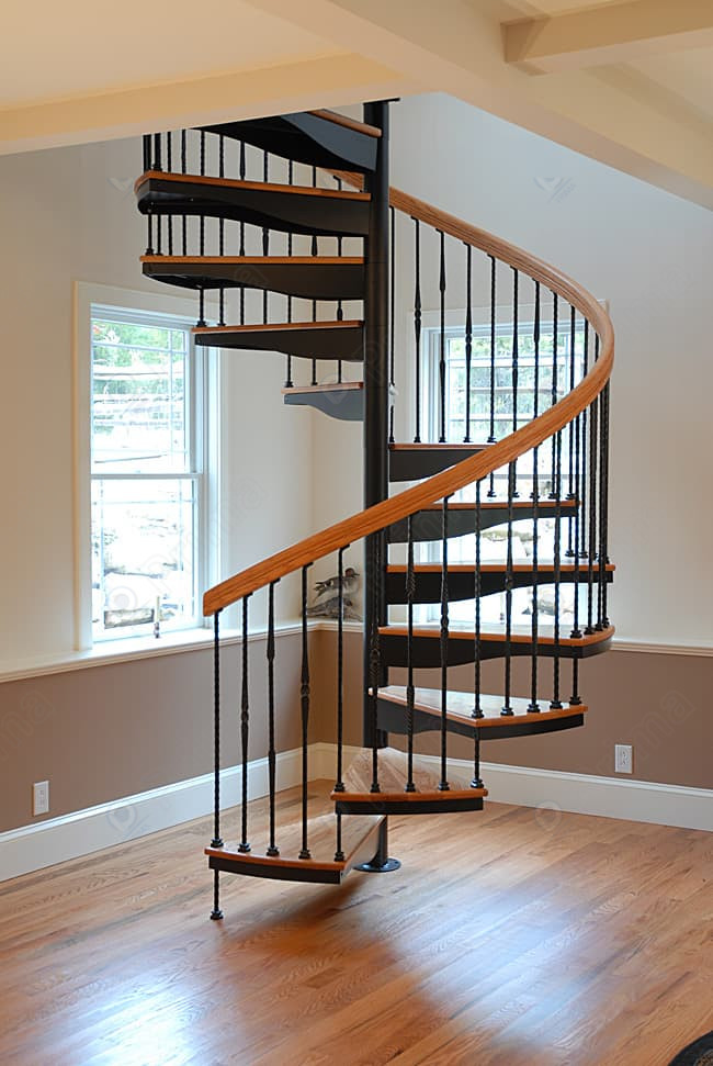 Prima Stairs Iron Spiral Staircase Indoor