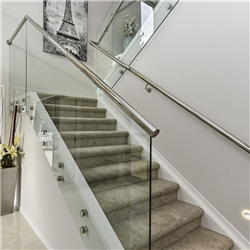 Adjustable glass standoff screw for indoor stair frameless glass railing